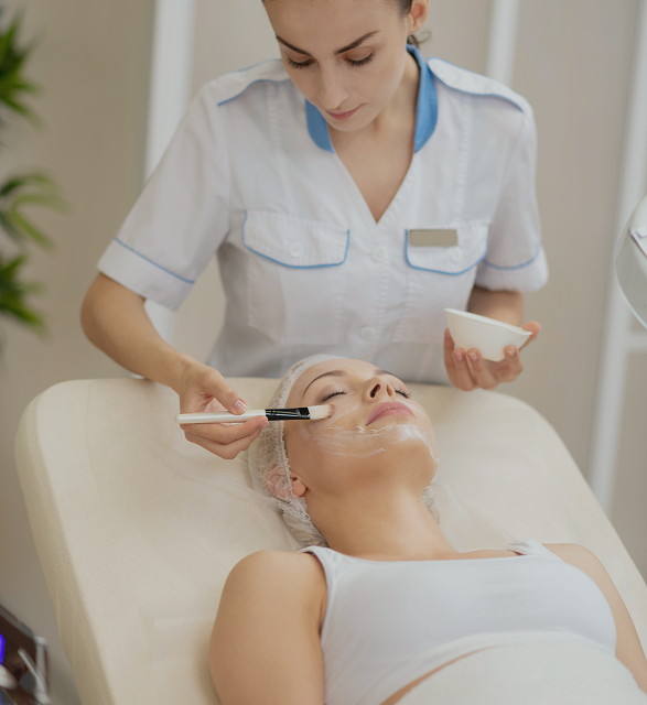 cosmetologist time beautiful businesswoman feeling relaxed after office visiting cosmetologist 1